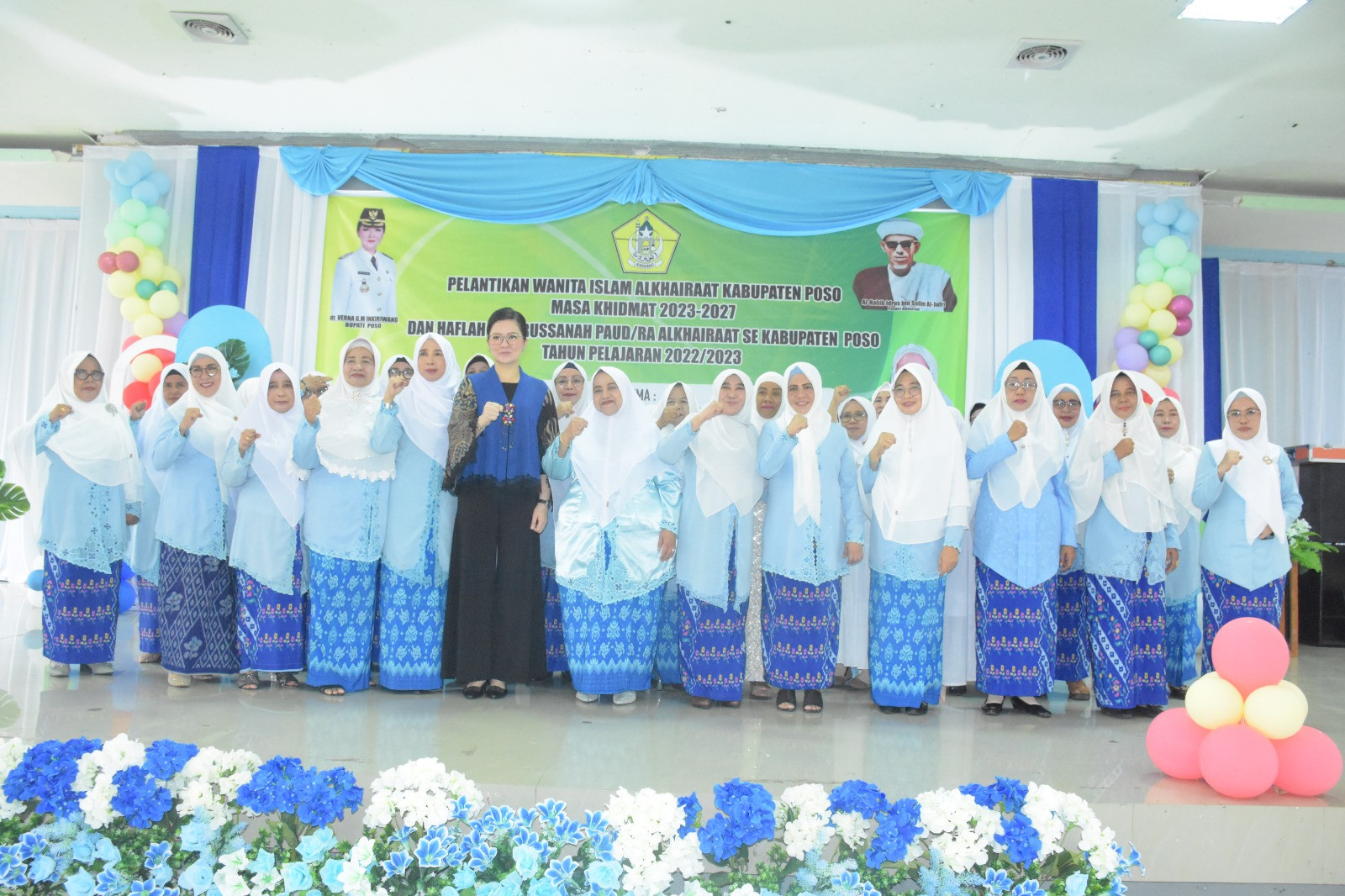 Bupati Poso Hadiri Acara Pengukuhan Pengurus Daerah Wanita Islam Alkhairaat Kabupaten Poso dan Peray
