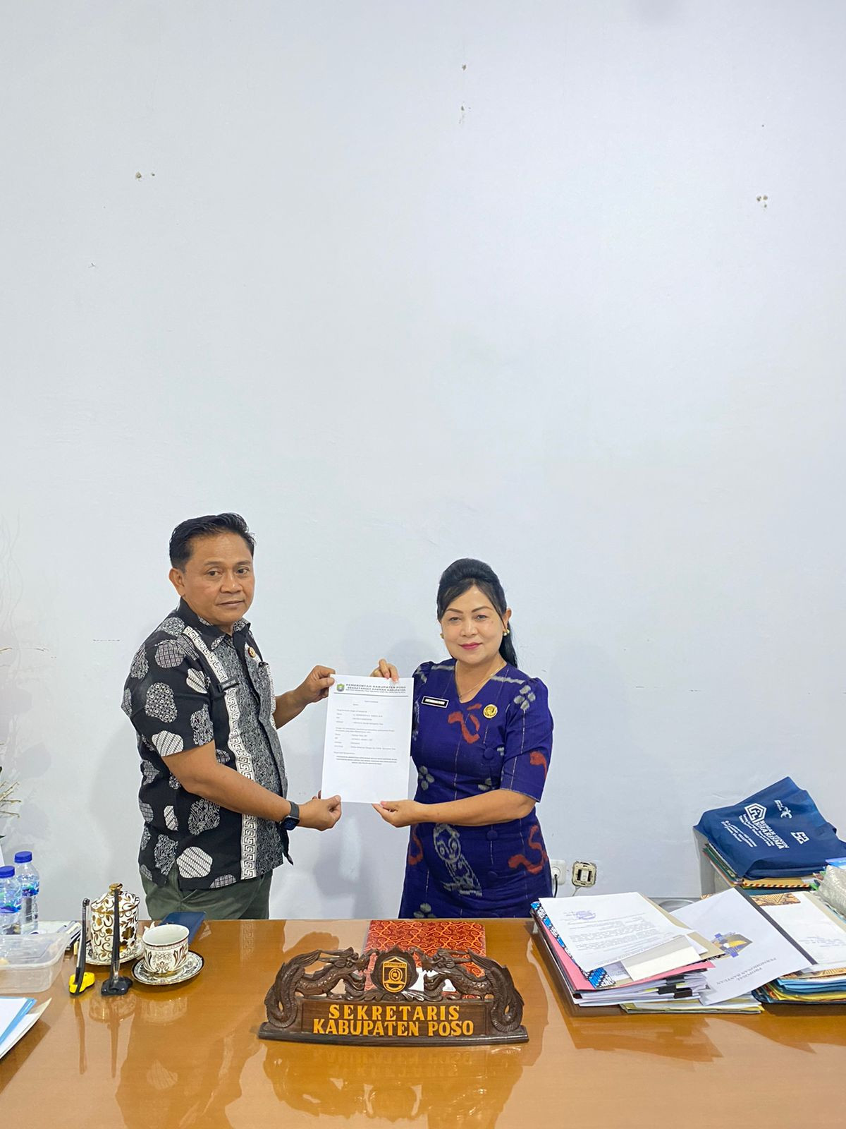 Sekretaris Daerah Kabupaten Poso menyatakan dukungan penuh terhadap Rancangan Aksi Perubahan Kinerja