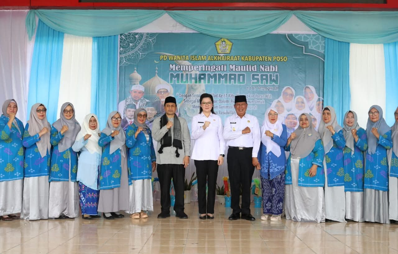 Peringatan Maulid Nabi Muhammad SAW 1447 H/2025 M oleh Wanita Islam Alkhairaat (WIA) Kabupaten Poso