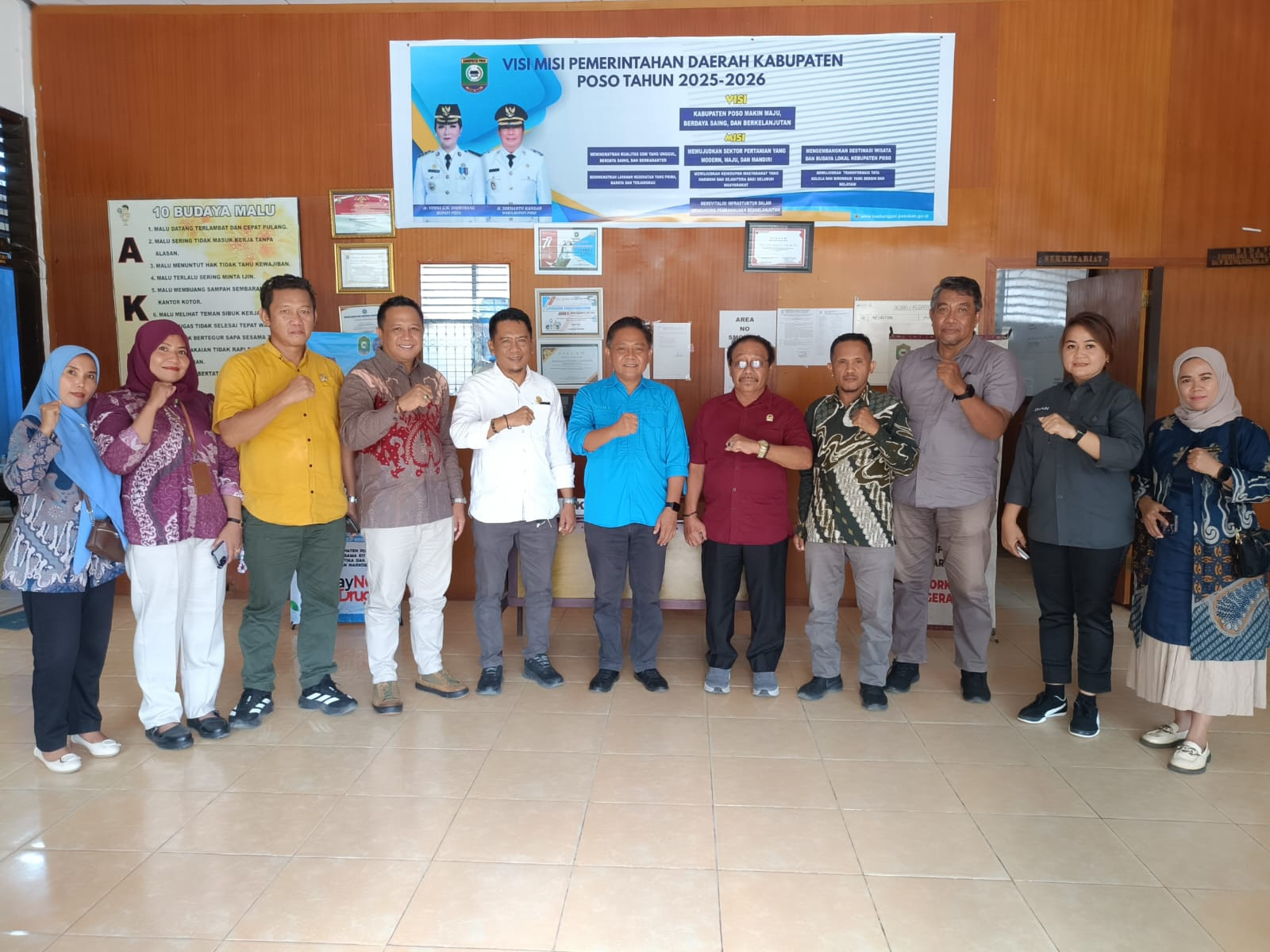 Kunjungan Kerja DPRD Parigi Moutong ke Kesbangpol Poso Bahas Pengelolaan Dana Hibah Partai Politik